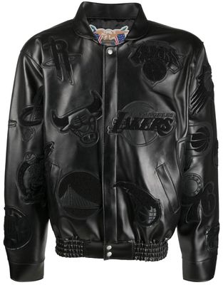 Jeff Hamilton oversized-cut leather jacket - Black