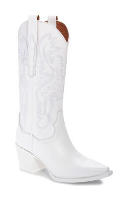 Jeffrey Campbell Dagget Western Boot in White Combo