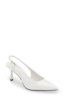 Jeffrey Campbell Gambol Slingback Pointed Toe Pump in White