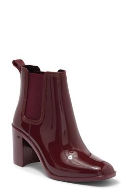 Jeffrey Campbell Hurricane Chelsea Boot in Wine Shiny