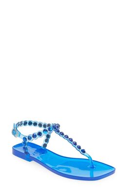 Jeffrey Campbell Jemmin Slingback Sandal in Blue Shiny