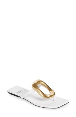 Jeffrey Campbell Linques Flip Flop in White Gold