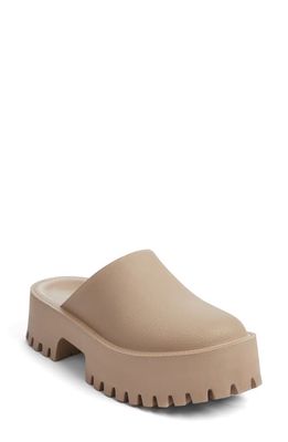 Jeffrey Campbell Lugged Platform Clog in Taupe