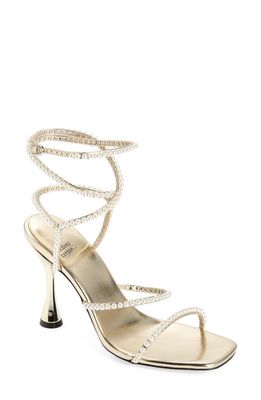 Jeffrey Campbell Pearlette Strappy Sandal in Gold Combo