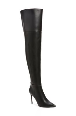 Jeffrey Campbell Pillar Pointed Toe Over the Knee Boot in Black