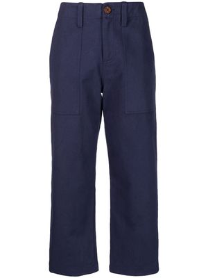 Jejia Camille cropped trousers - Blue