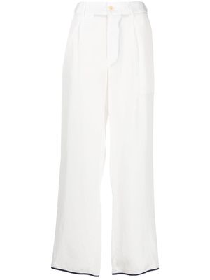 Jejia contrasting-trim detail trousers - White