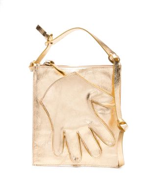 Jejia Fairy Hand leather crossbody bag - Gold