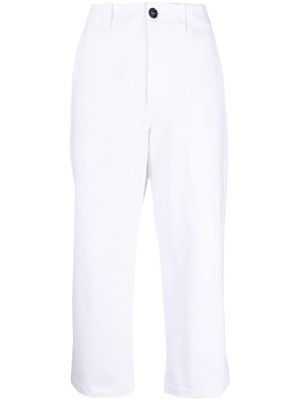 Jejia high-rise cropped trousers - White