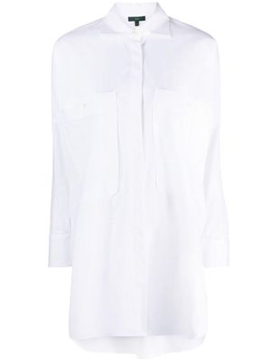 Jejia long-sleeve cotton shirt - White