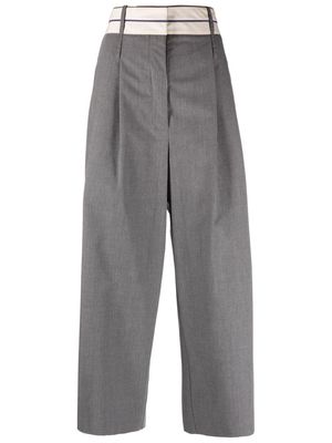 Jejia wide-leg tailored trousers - Grey