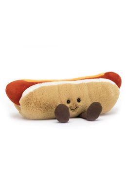 Jellycat Amusable Hot Dog Plush Toy in Multi