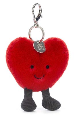 Jellycat Amuseable Heart Bag Charm in Red