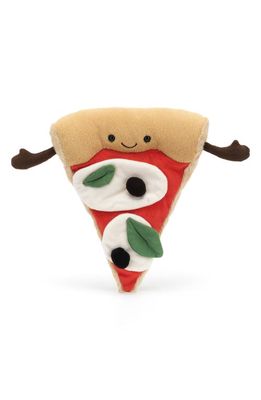 Jellycat Amuseable Slice of Pizza Plush Toy in Multi Red