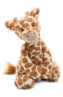 Jellycat Bashful Giraffe Stuffed Animal in Brown /Cream