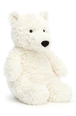 Jellycat Edmund Cream Bear Stuffed Animal in White