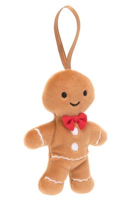 Jellycat Festive Folly Gingerbread Fred Plush Toy in Brown