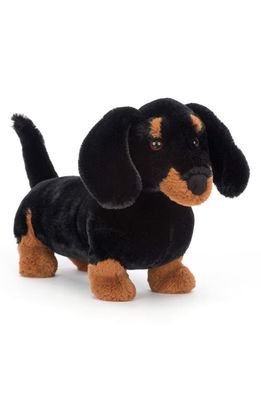 Jellycat Freddie Sausage Dog Stuffed Animal in Black