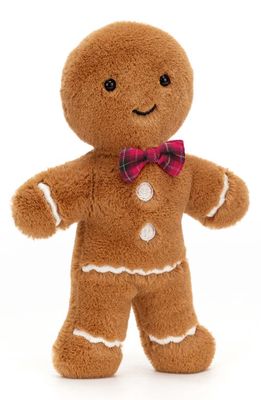 Jellycat Jolly Gingerbread Fred Plush Toy in Brown