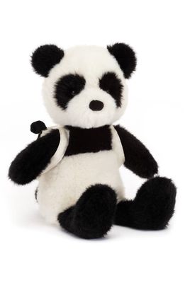 Jellycat Kids' Backpack Panda Stuffed Animal in Black/white