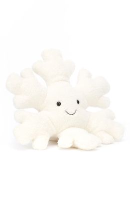 Jellycat Large Amuseable Snowflake Plush Toy in White