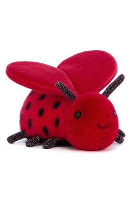 Jellycat Loulou Love Bug Plush Toy in Red/black