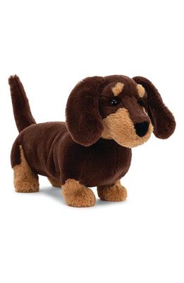 Jellycat Otto Sausage Dog Plush Toy in Brown