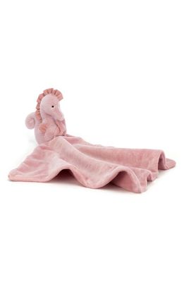 Jellycat Sienna Seahorse Soother Blanket in Pink