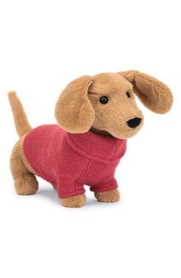 Jellycat Sweater Sausage Dog Stuffed Animal in Multi