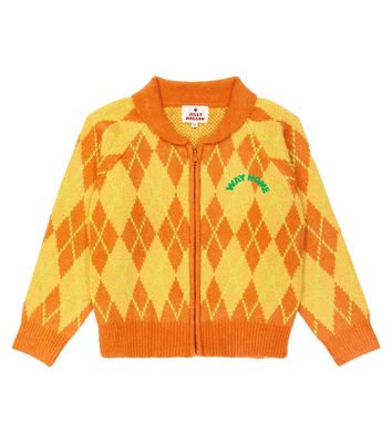Jellymallow Argyle zip-up sweater