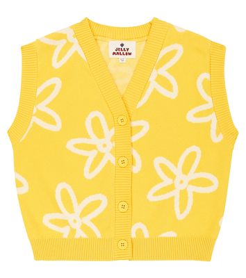 Jellymallow Floral cotton sweater vest