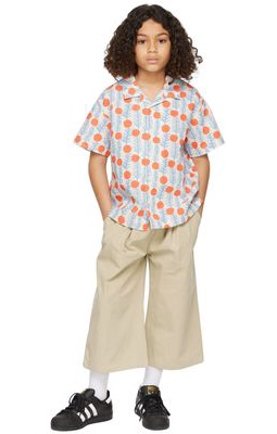 Jellymallow Kids Off-White & Orange Dot Candy Shirt