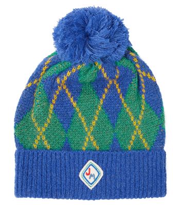 Jellymallow Pom-pom argyle beanie