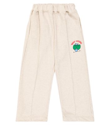 Jellymallow Printed cotton-blend jersey sweatpants