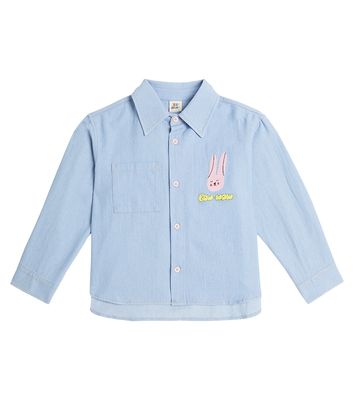 Jellymallow Rabbit printed denim shirt