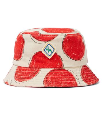 Jellymallow Red Dot cotton bucket hat