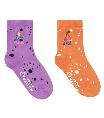 Jellymallow Set of 4 printed socks