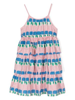 JELLYMALLOW tiered cotton dress - Pink