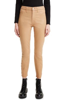 JEN7 by 7 For All Mankind Coated Ankle Skinny Jeans in Latte