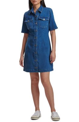 JEN7 by 7 For All Mankind Denim Minidress in Aster