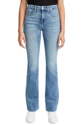JEN7 by 7 For All Mankind High Hem Slim Bootcut Jeans in Vintage Cove