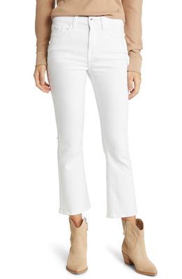 JEN7 by 7 For All Mankind High Waist Kick Flare Crop Jeans in White