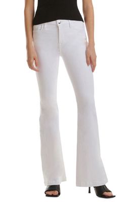 JEN7 by 7 For All Mankind Mid Rise Ultra Flare Jeans in White