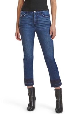 JEN7 by 7 For All Mankind Raw Hem Ankle Straight Leg Jeans in Destiny Falls