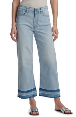 JEN7 by 7 For All Mankind Release Hem High Waist Crop Wide Leg Jeans in Kirra