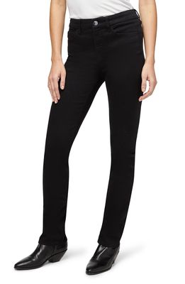 JEN7 by 7 For All Mankind Slim Straight Leg Jeans in Classic Black Noir