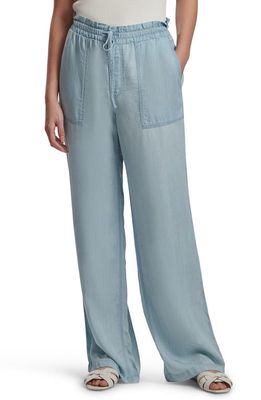 JEN7 by 7 For All Mankind The Traveler Drawstring Tencel Pants in Light Blue