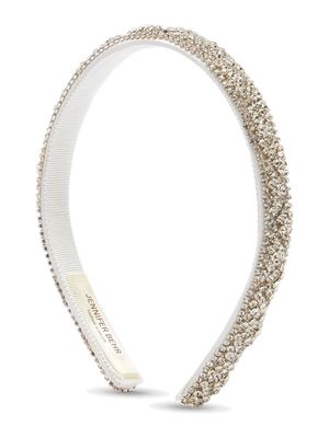 Jennifer Behr Adi crystal-embellished headband - Silver
