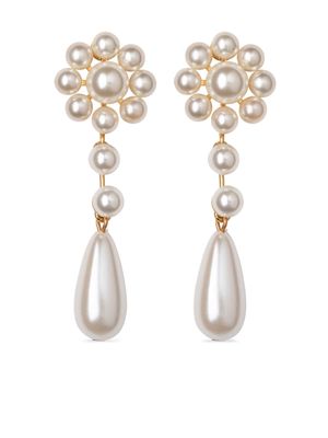 Jennifer Behr Alita pearl-pendant earrings - White