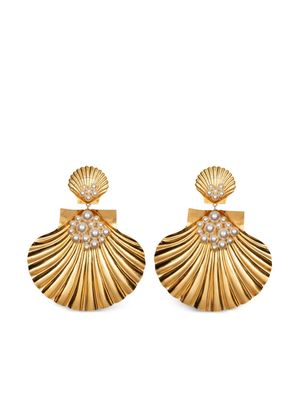 Jennifer Behr Atargatis pearl-detail earrings - Gold